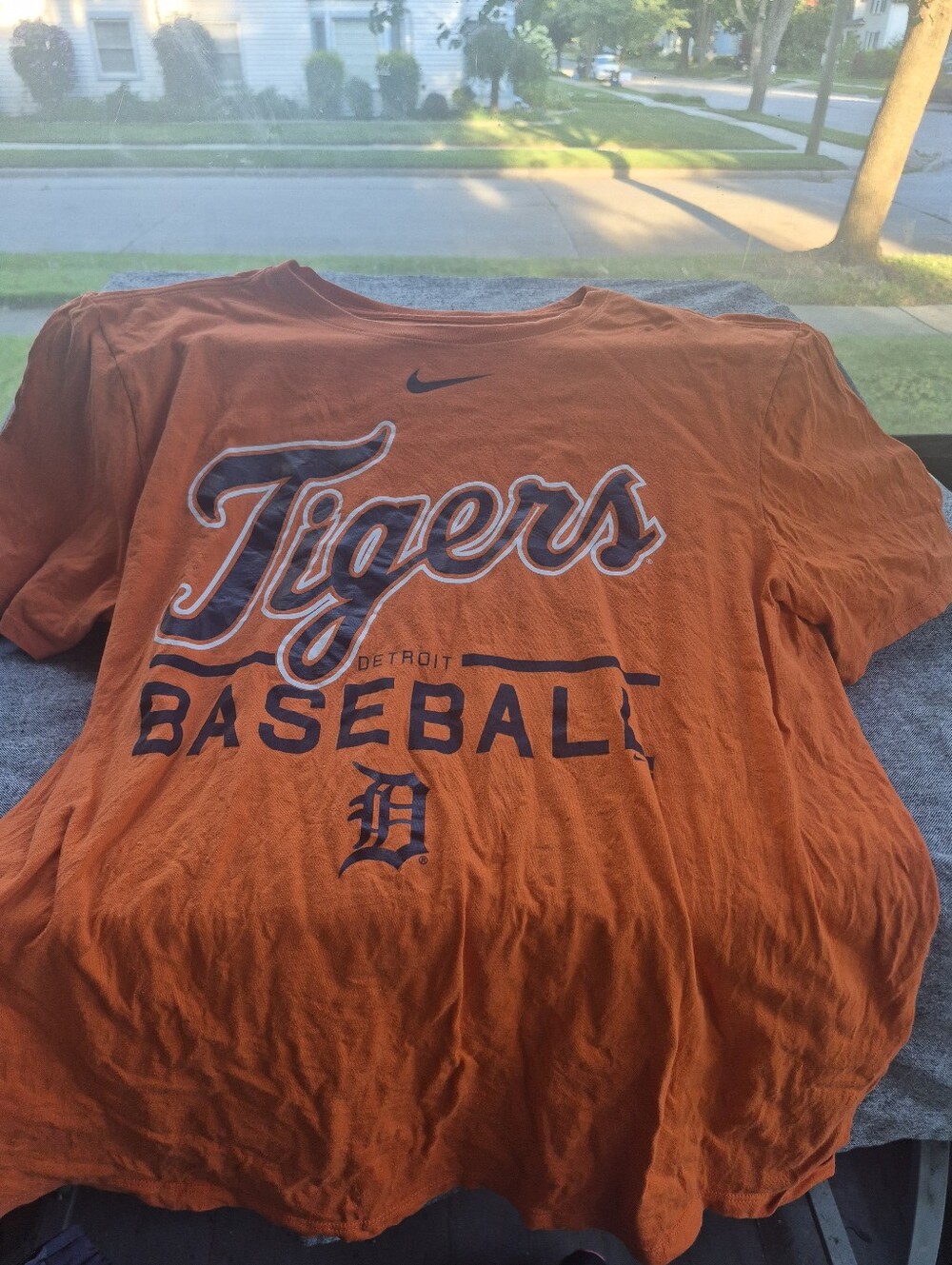 Nike Orange Detroit Tigers Baseball Tee Kids